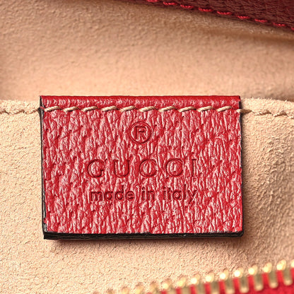 Gucci GG Supreme Monogram Flora Web Small Ophidia Tote Bag Red 6 of 9