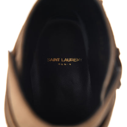 Saint Laurent Suede Womens Blake Ankle Boots 41 New Sigaro 7 of 10