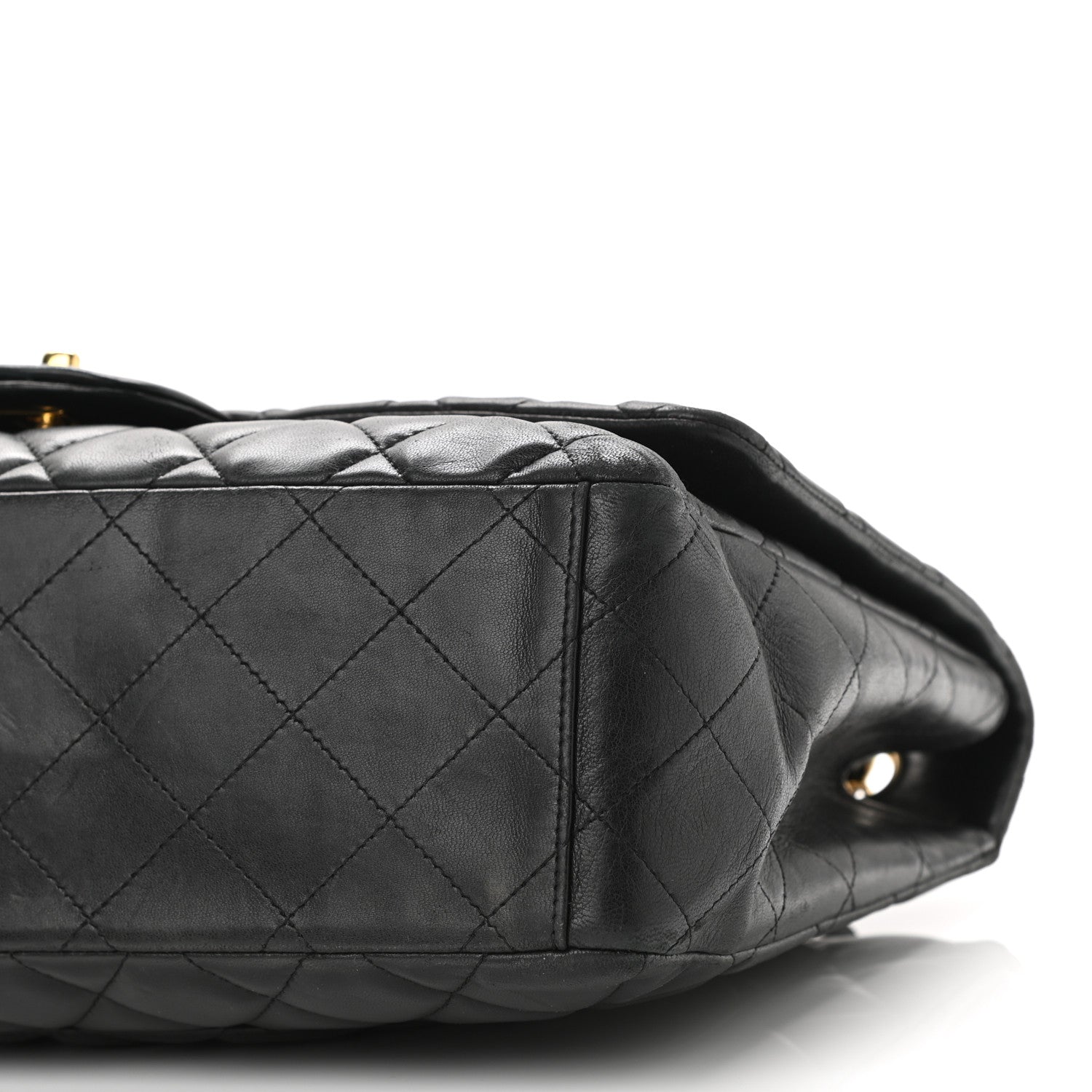Chanel Lambskin Quilted Maxi Single Flap Black 9 of 9