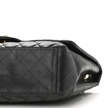 Chanel Lambskin Quilted Maxi Single Flap Black 9 of 9