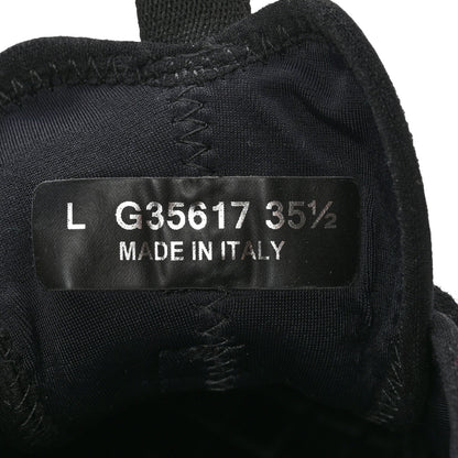 Chanel Velvet Calfskin Mixed Fibers CC Sneakers 35.5 Black 7 of 10
