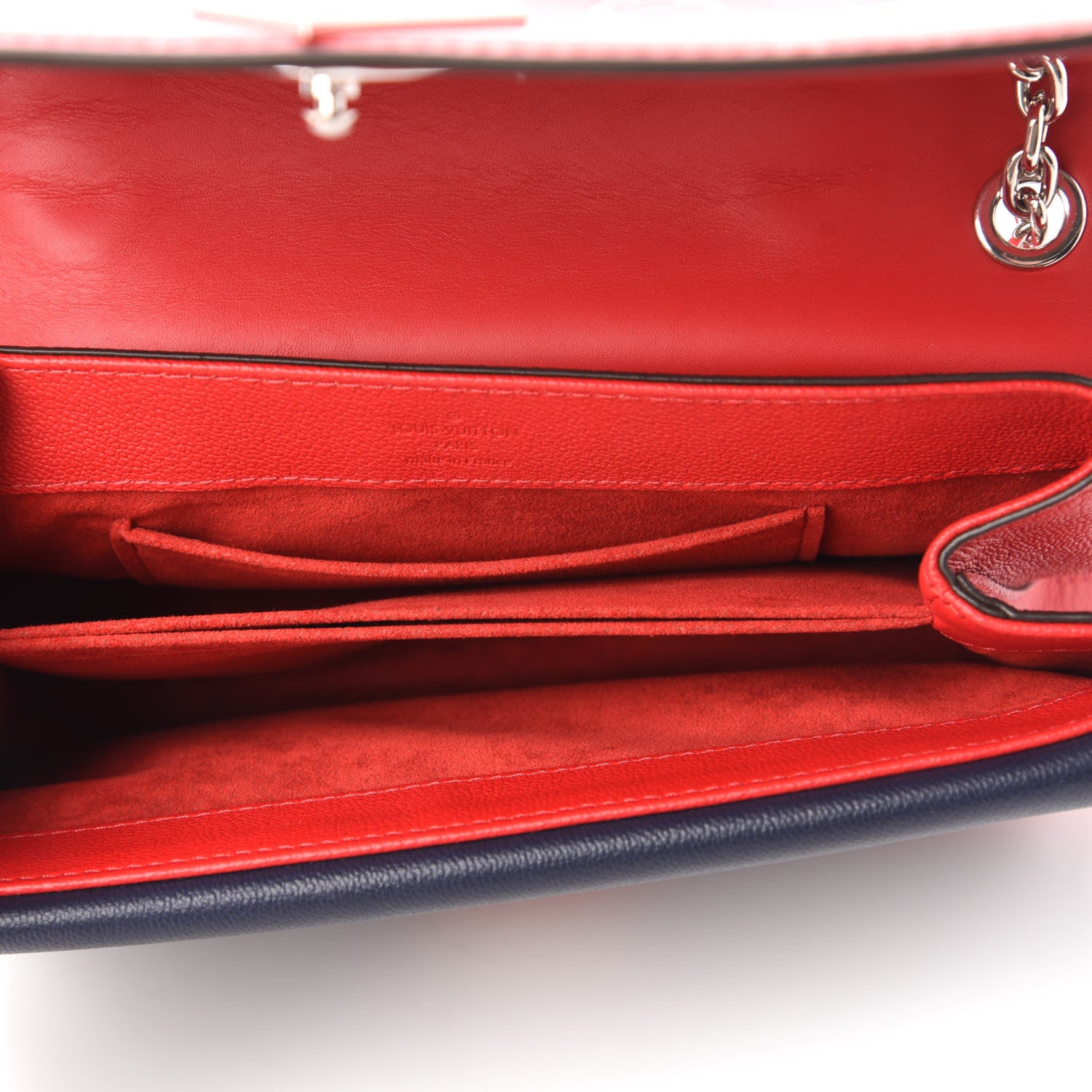 Louis Vuitton Monogram Cuir Plume Ecume Very Chain Bag Rouge Rubis 6 of 10