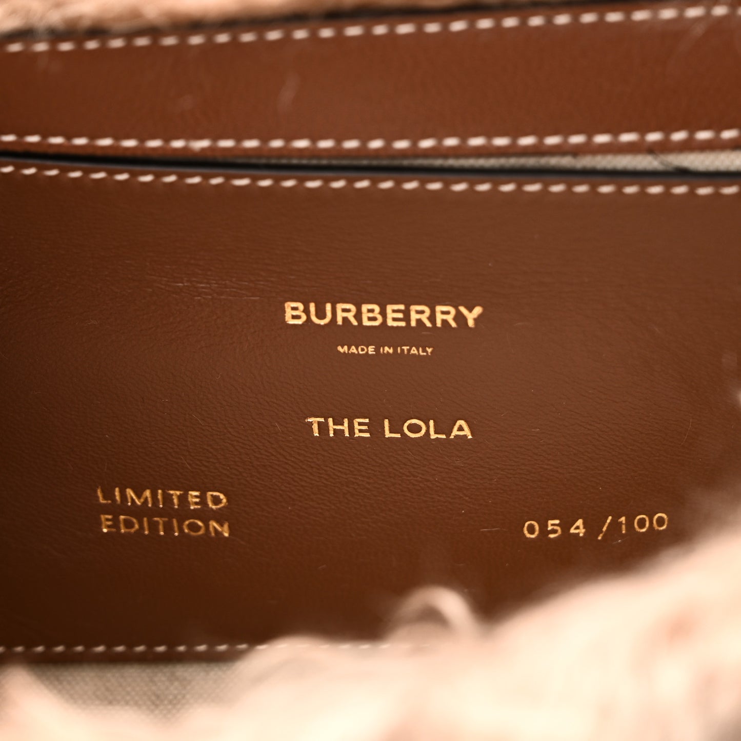 Mohair TB Lola Bag Camel