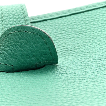 Hermes Taurillon Clemence Evelyne III PM Vert Jade 7 of 10