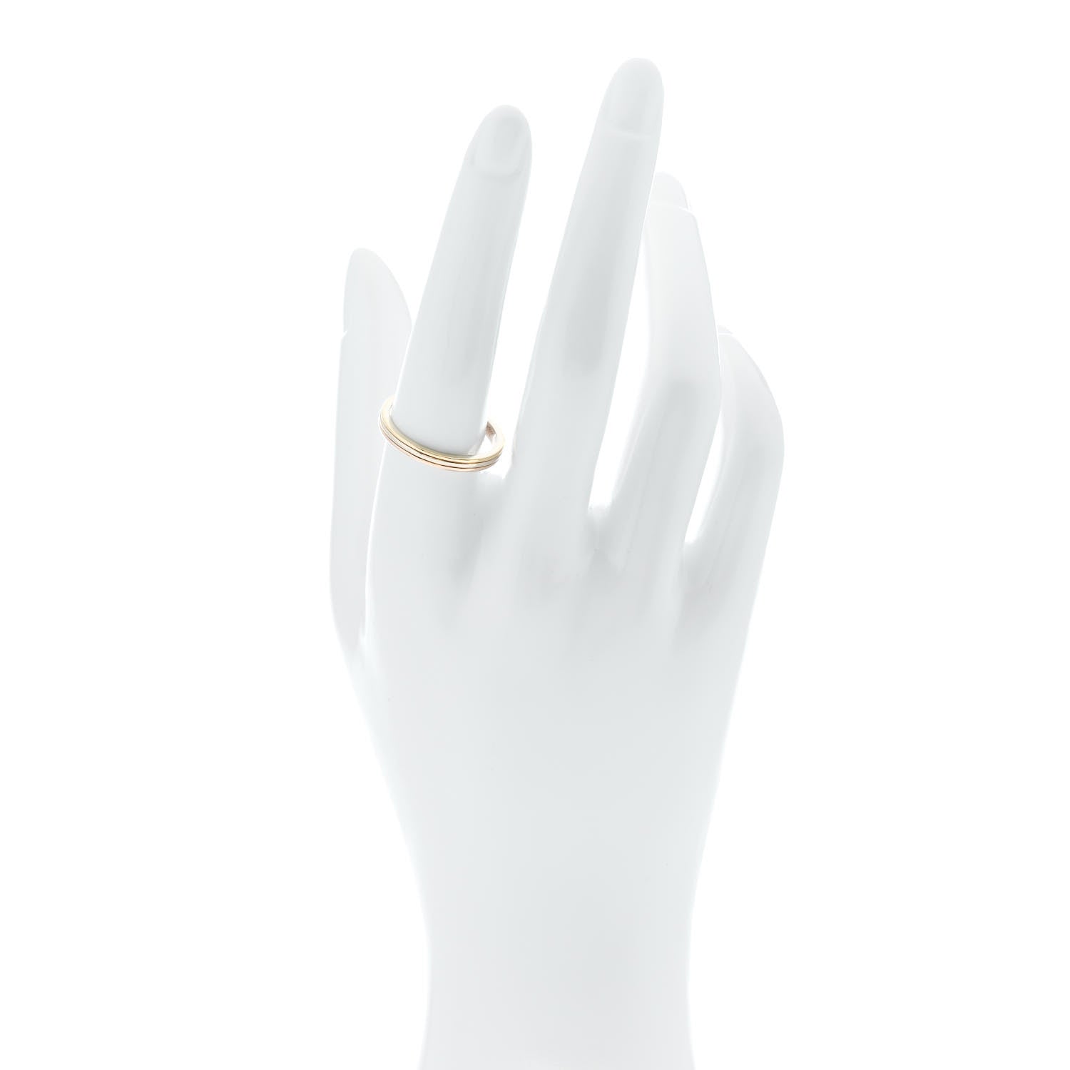 Cartier 18K Pink Yellow White Gold 2.5mm Vendome Louis Cartier Wedding Band Ring 58 8.5 2 of 4