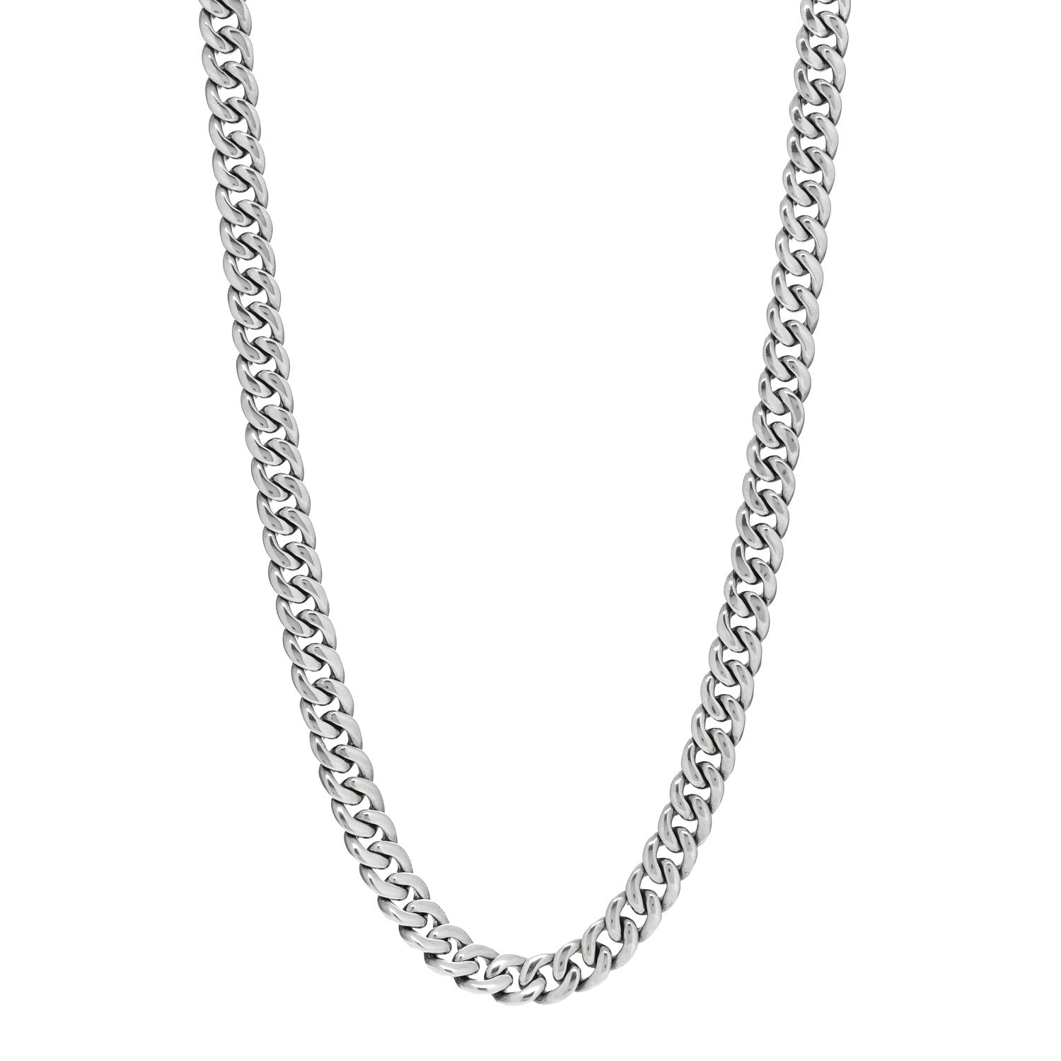 David Yurman Sterling Silver 8mm Curb Chain Necklace 24" 1 of 4