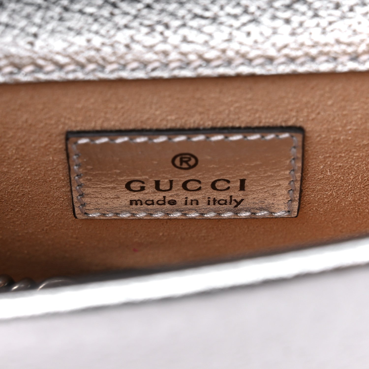 Gucci Metallic Calfskin Super Mini Dionysus Shoulder Bag Silver 7 of 10