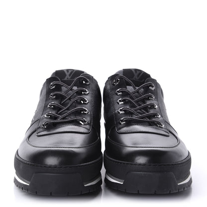 Louis Vuitton Calfskin Damier Graphite Harlem Sneakers 10 Black 2 of 10