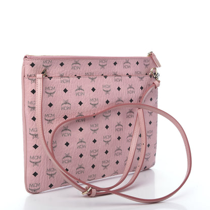 MCM Visetos Medium Crossbody Pouch Soft Pink 2 of 8