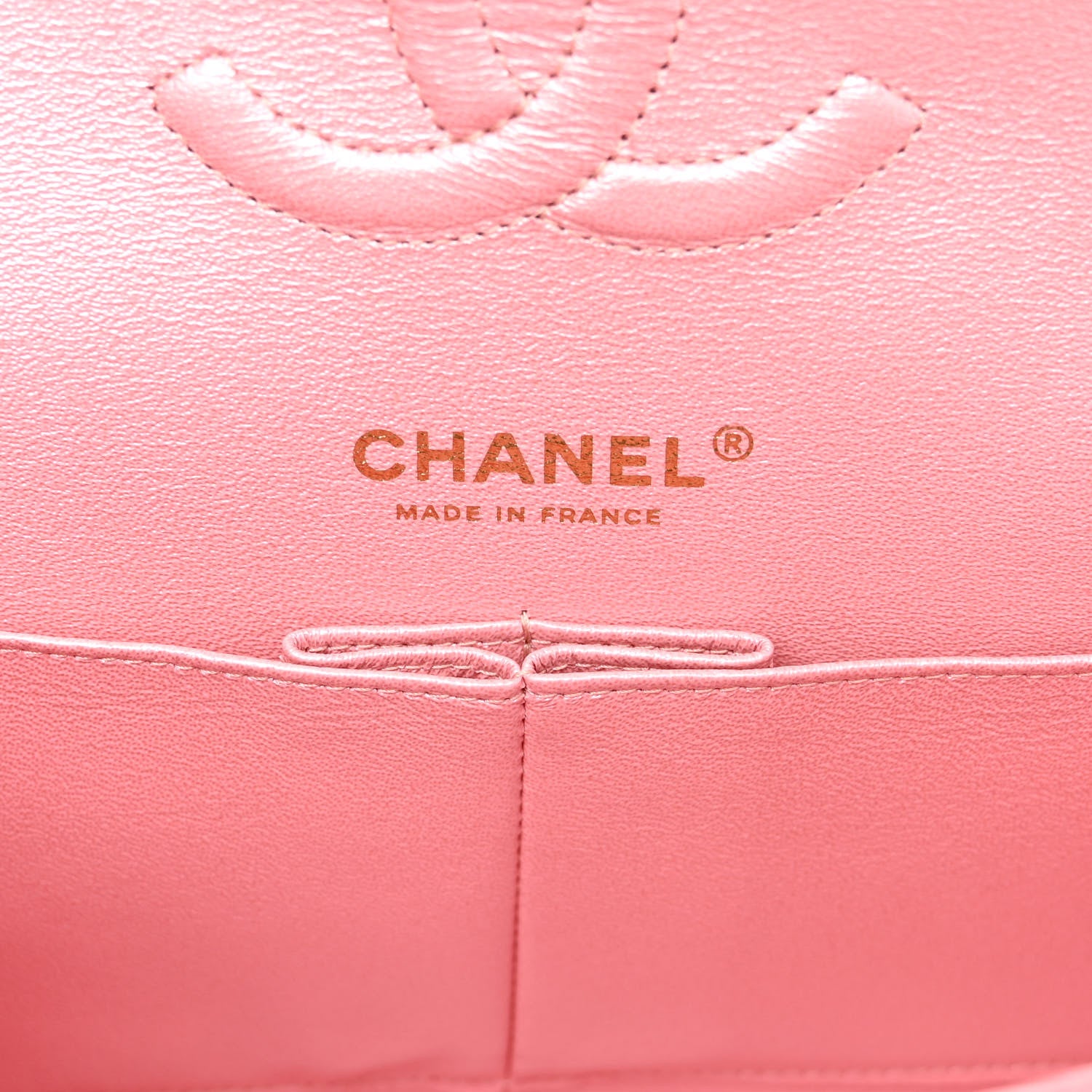 Chanel Iridescent Caviar Quilted Medium Double Flap Rose Pink 6 of 11