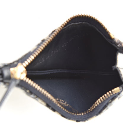 Christian Dior Oblique Saddle Coin Purse Blue 5 of 8
