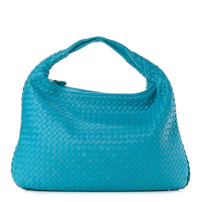 Bottega Veneta Nappa Intrecciato Large Veneta Hobo Turquoise 1 of 14