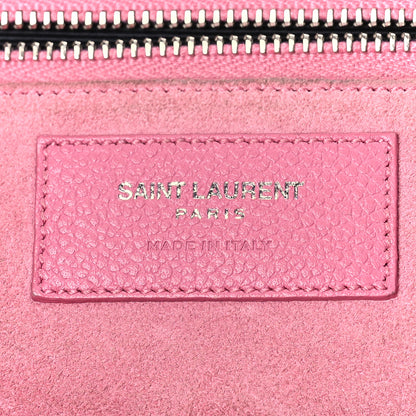 Saint Laurent Grained Calfskin Small Cabas Rive Gauche Rose Clair 6 of 20
