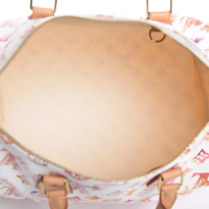 Louis Vuitton Watercolor Aquarelle Speedy 35 White 5 of 9