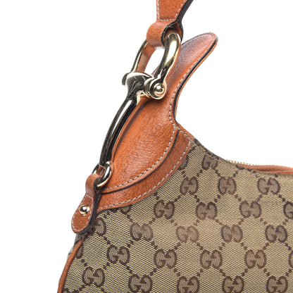 Gucci Monogram Creole Hobo Tobacco 12 of 12