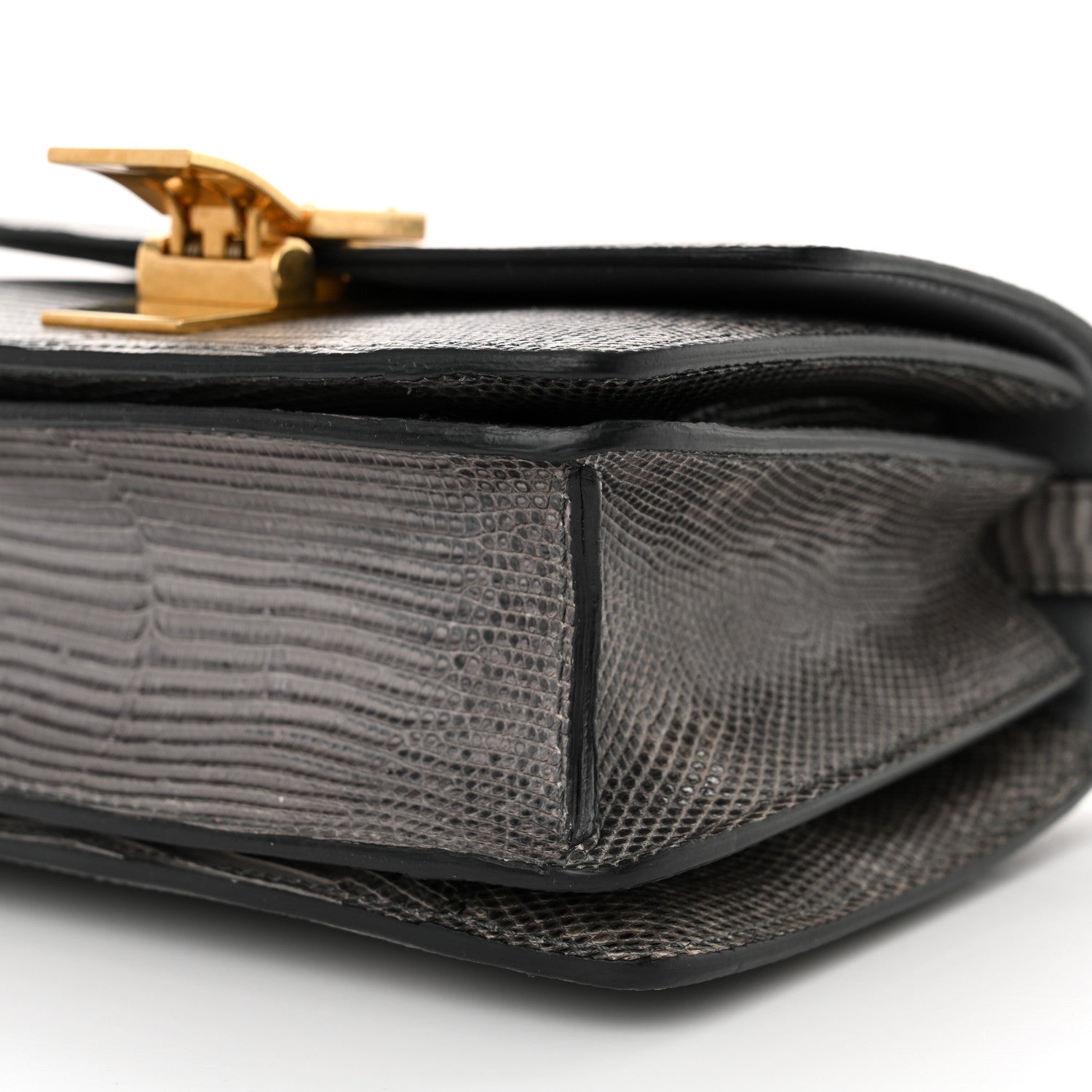 Celine Lizard Small Classic Box Flap Bag Medium Grey 10 of 13