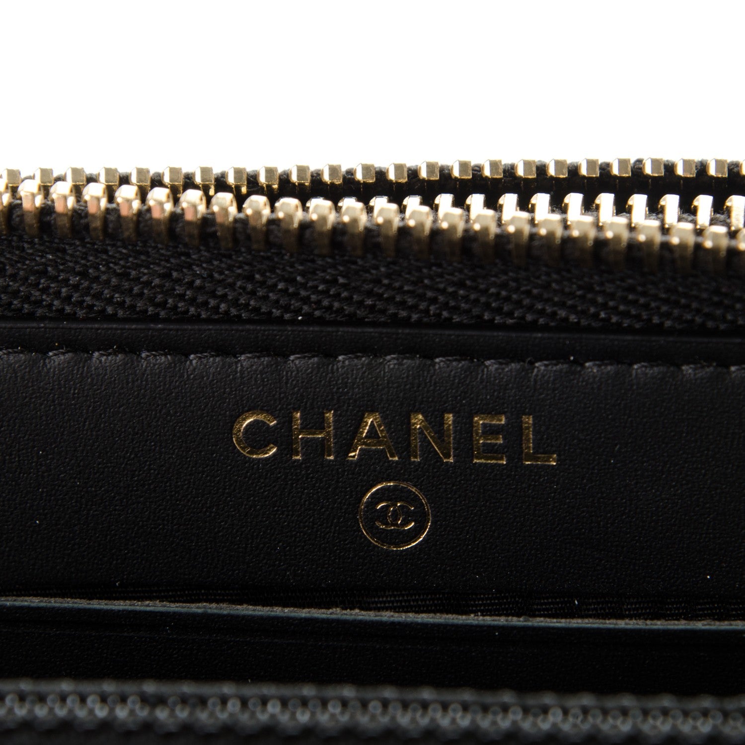 Chanel Caviar Quilted Large Gusset Double Zip Around Wallet Black 7 of 7