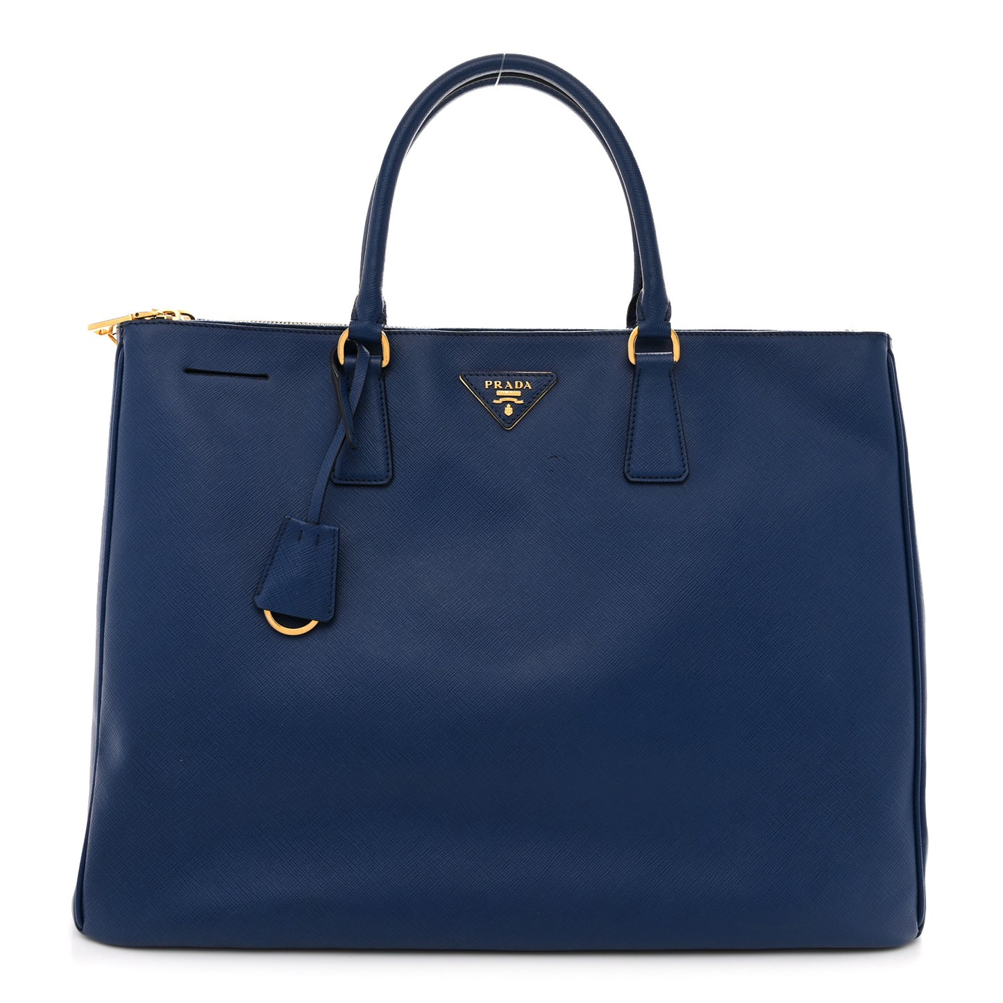 Saffiano Lux Extra Large Galleria Double Zip Tote Bluette