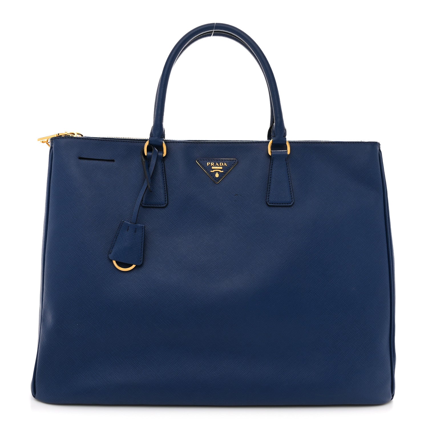Prada Saffiano Lux Extra Large Galleria Double Zip Tote Bluette 1 of 14