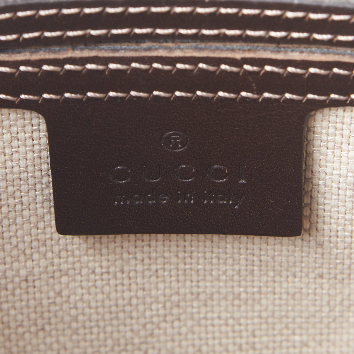 GG Supreme Monogram Selleria Calfskin Small Flat Side Zip Messenger Bag Beige Ebony Cocoa Dark Chocolate