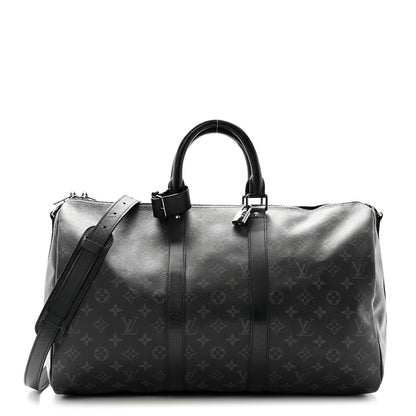 Louis Vuitton Monogram Eclipse Keepall Bandouliere 45 1 of 15