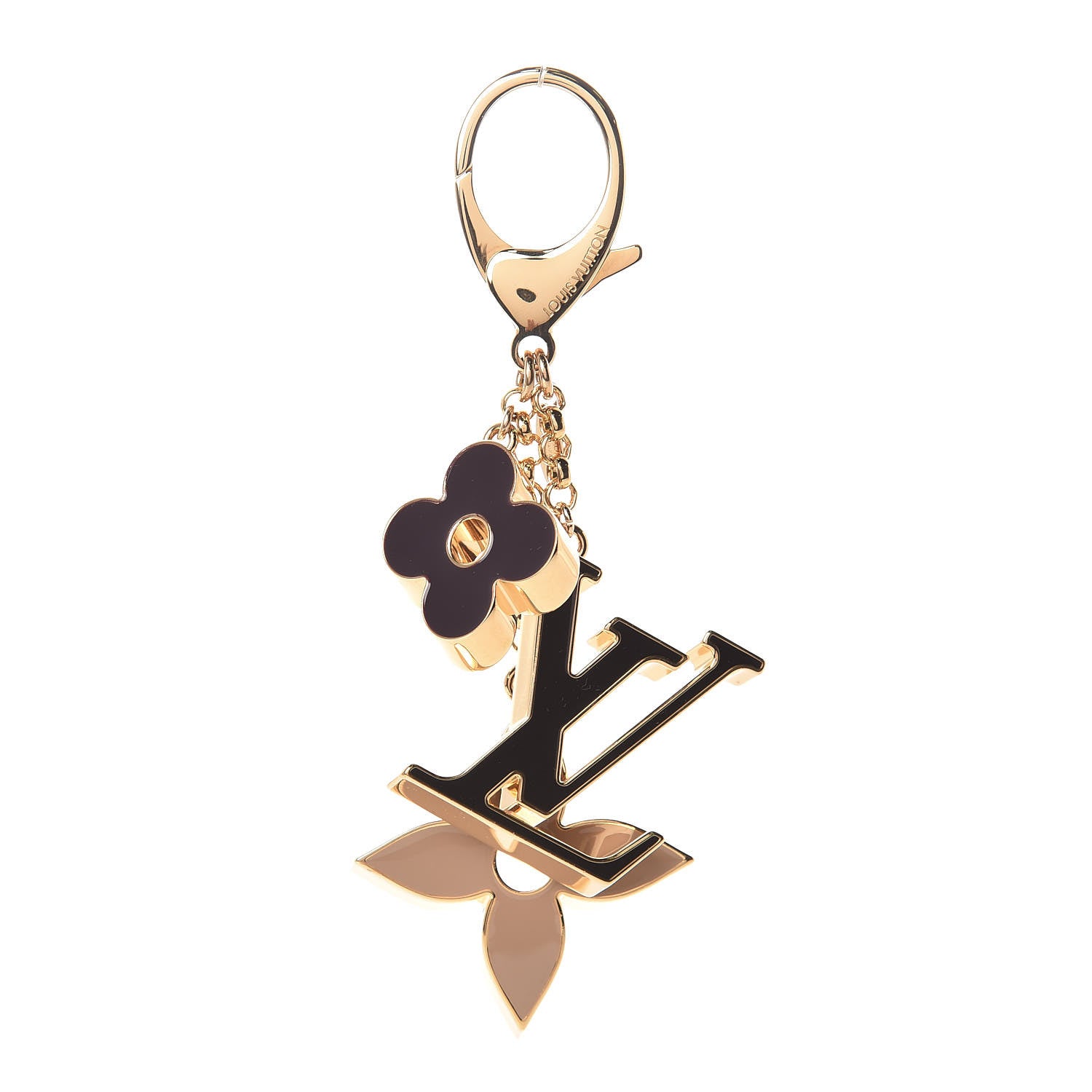 Louis Vuitton Fleur De Monogram Bag Charm Dore 1 of 3