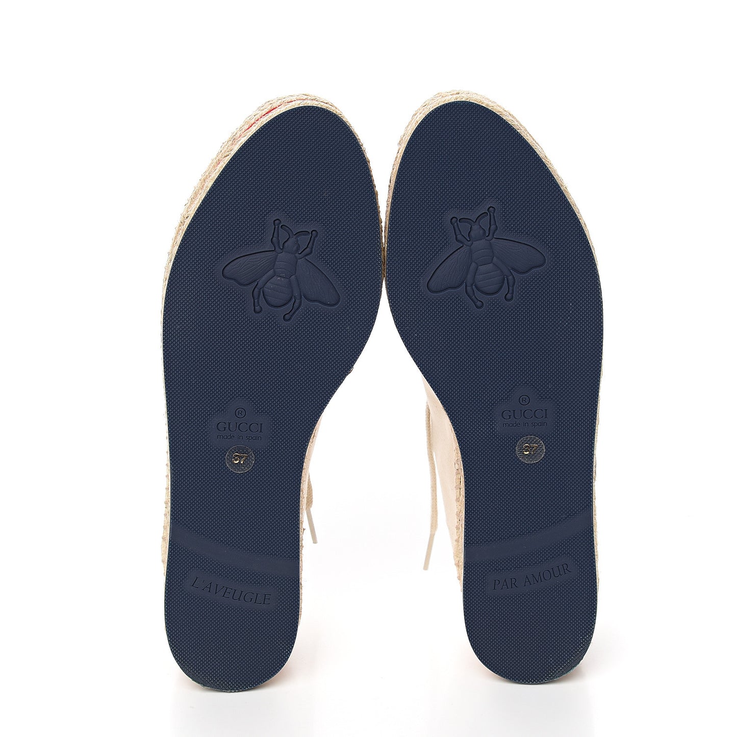 Canvas Logo Lace-Up Platform Espadrilles 37 Greggio Grege