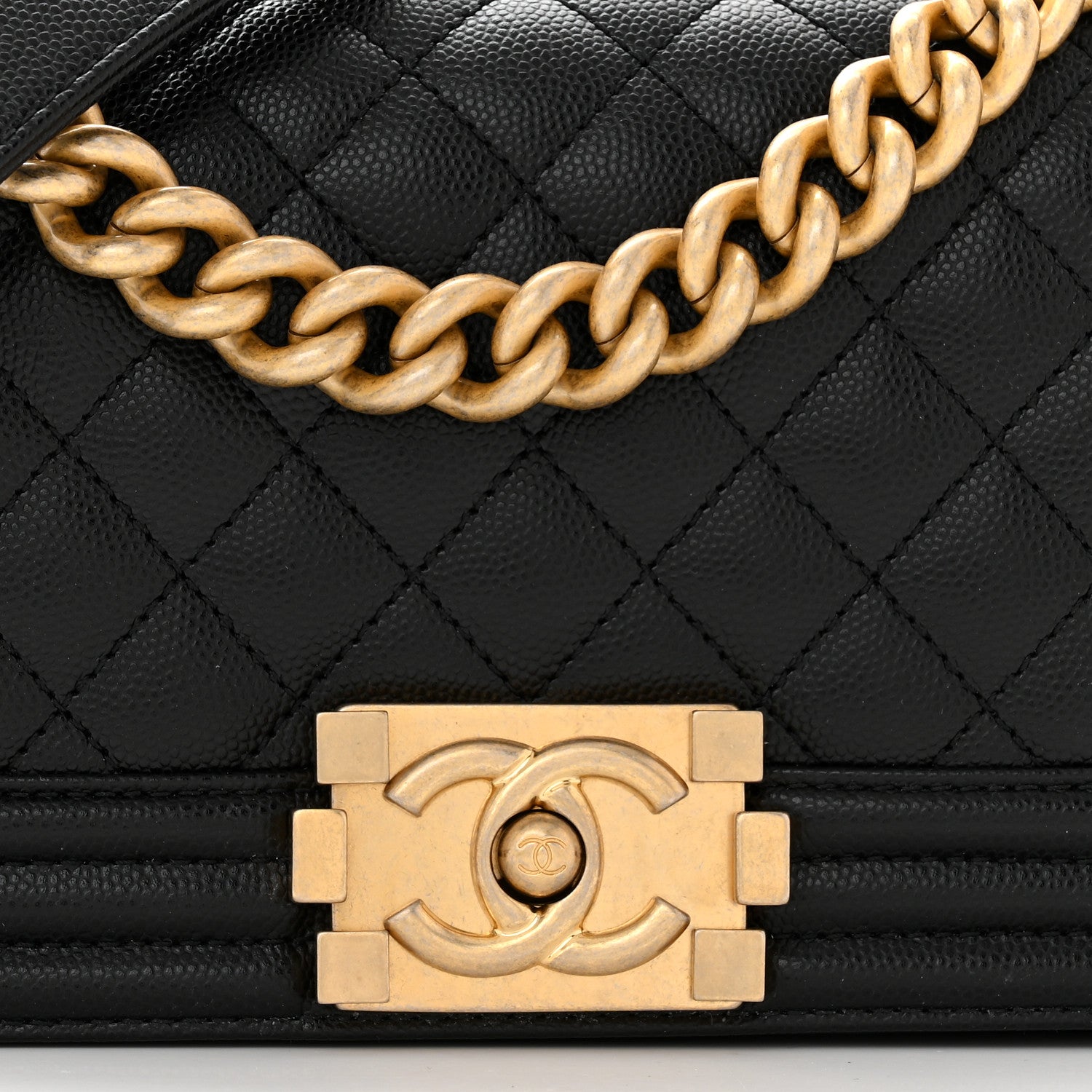 Chanel Caviar Quilted Small Boy Flap Black 8 of 11