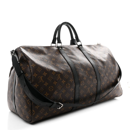 Louis Vuitton Monogram Macassar Keepall Bandouliere 55 2 of 9