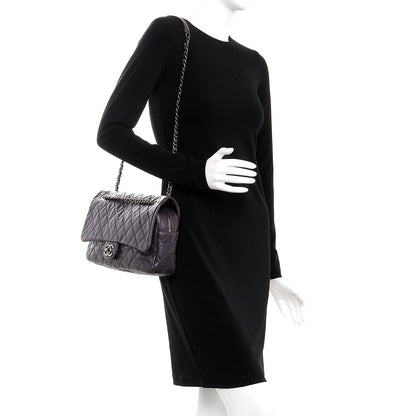 Chanel Iridescent Caviar Quilted Large Chic Flap Purple 2 of 7