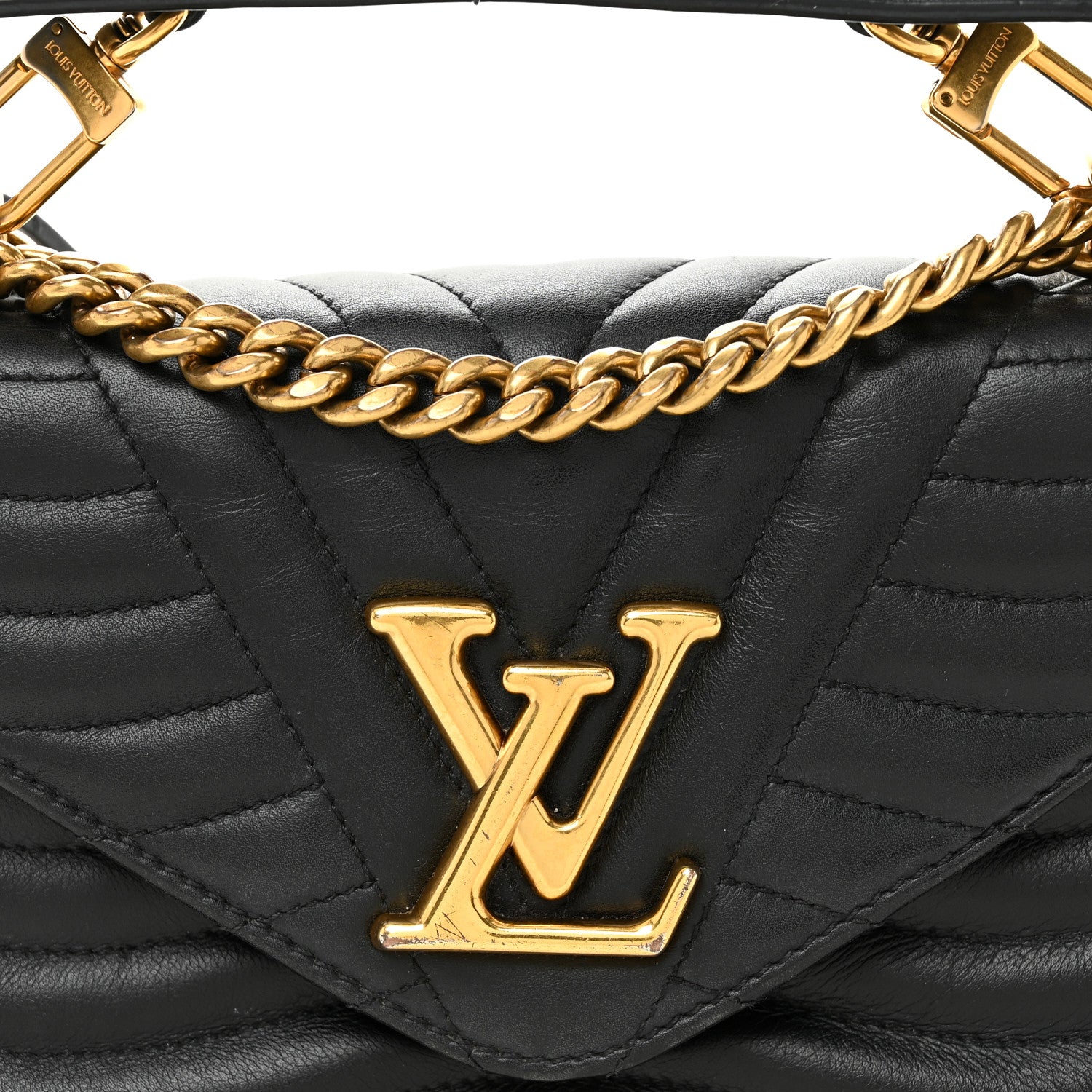 Louis Vuitton Calfskin New Wave Chain MM Black 1882037 – FASHIONPHILE