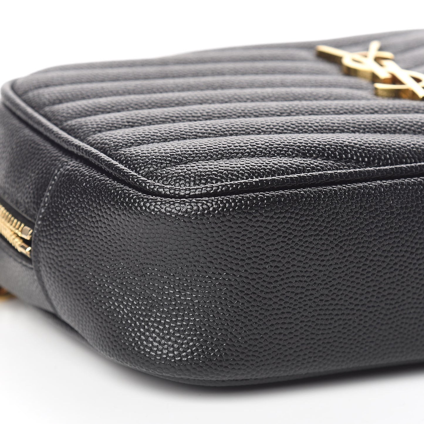 Grain De Poudre Matelasse Monogram Mini Lou Camera Bag Black