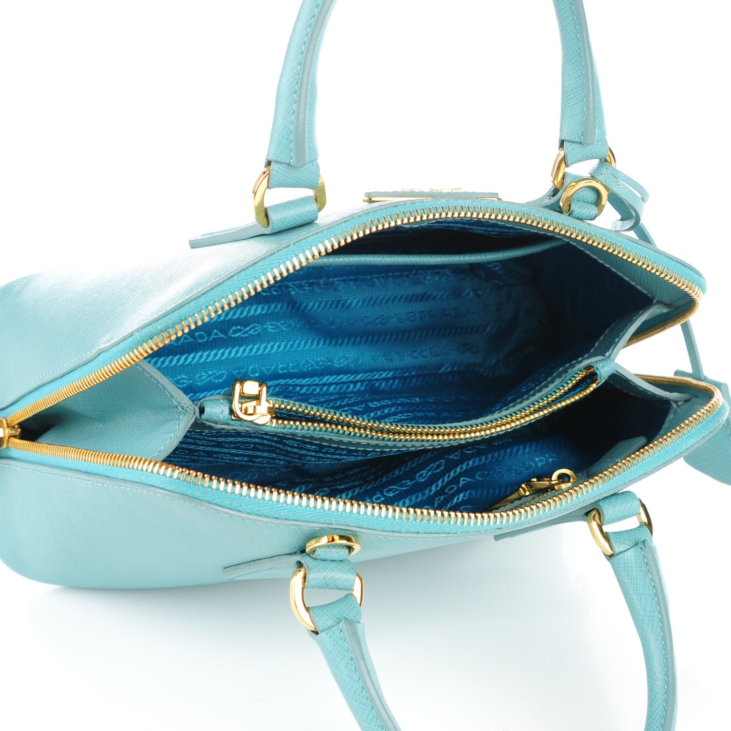 Prada Saffiano Lux Small Promenade Tote Anice 5 of 9