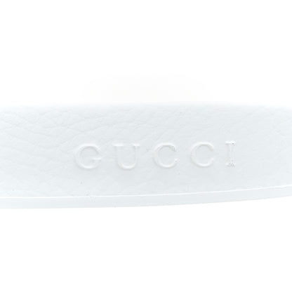 Gucci Rubber GG Monogram Mens Slide Sandals 10 White 7 of 8