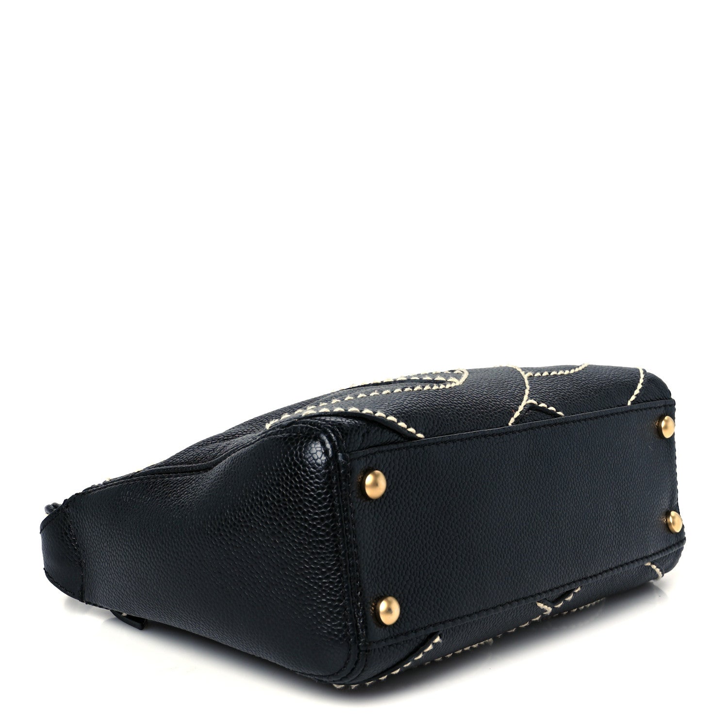 Chanel Caviar CC Stitched Small Hobo Black 4 of 10