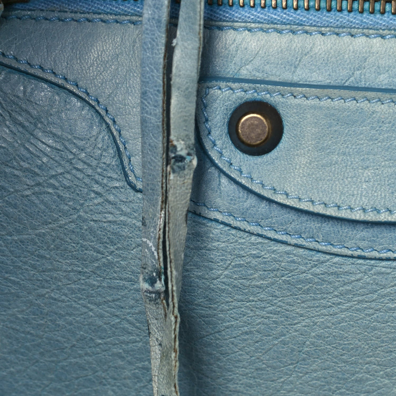 Balenciaga Agneau Classic Hardware City Bleu Acier 12 of 21