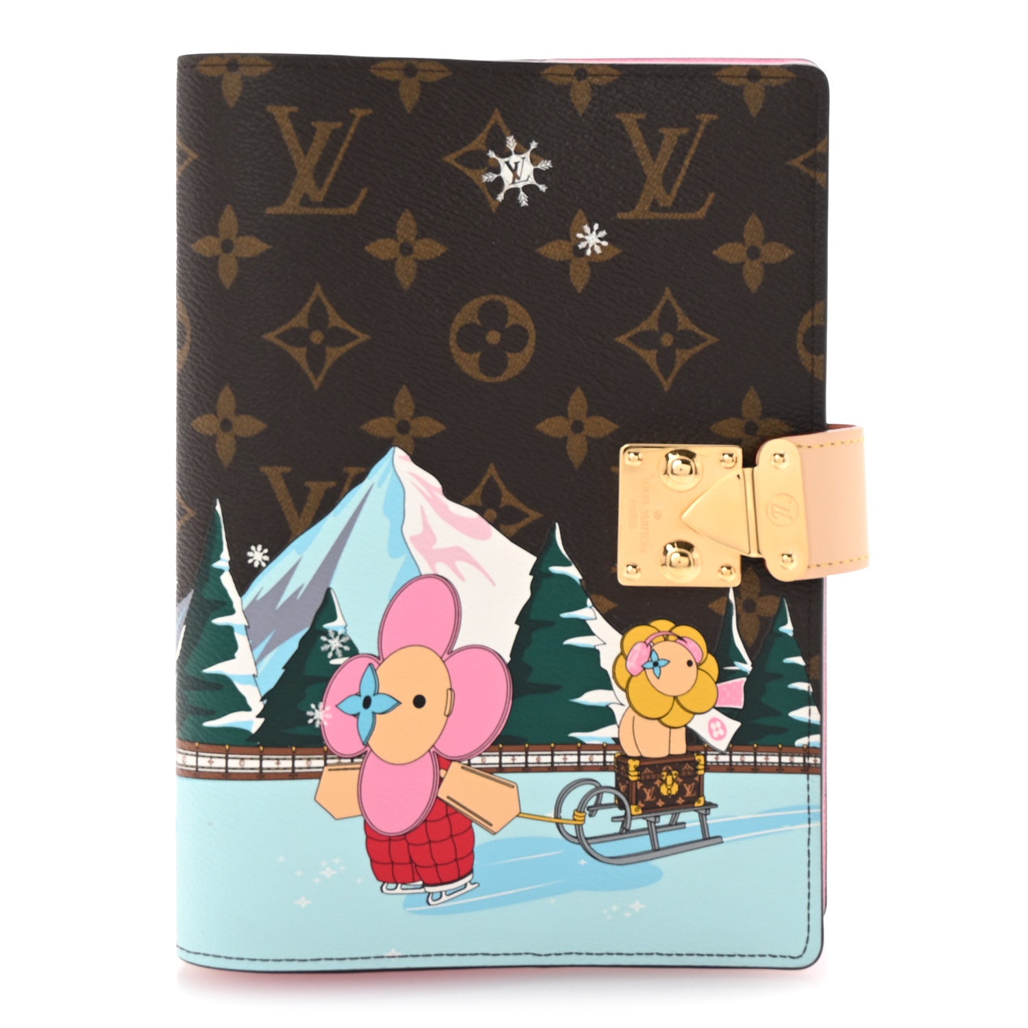 Louis Vuitton Monogram 2023 Christmas Animation Alpine Notebook Cover ...