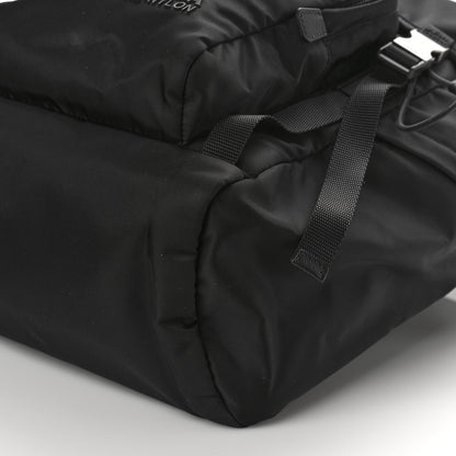 Prada Re-Nylon Saffiano Logo Double Buckle Backpack Black 8 of 8