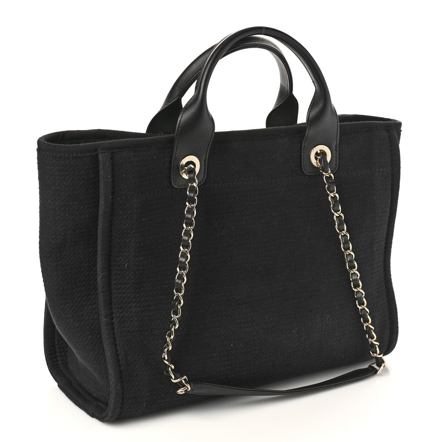 Mixed Fibers Small Deauville Tote Black