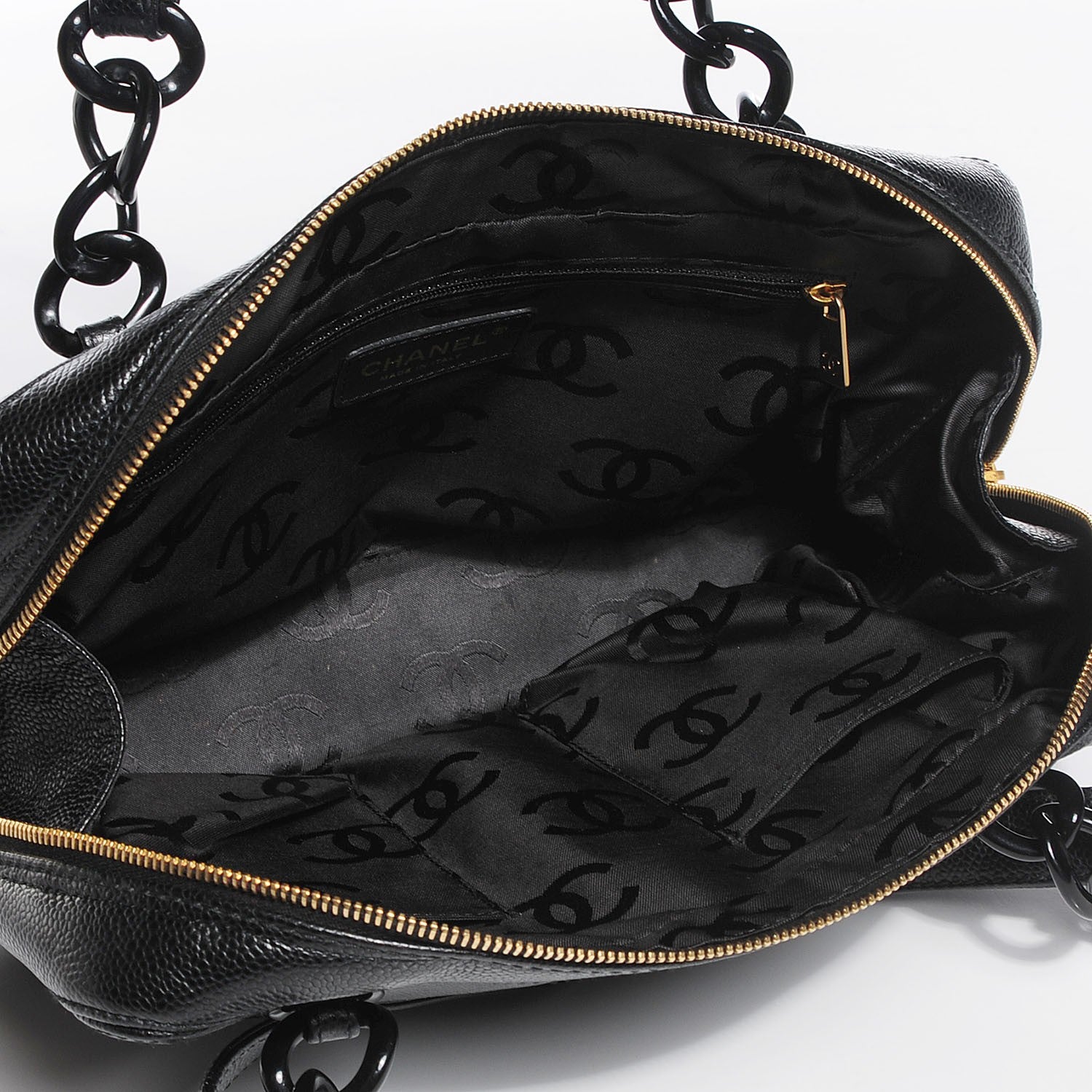 Chanel Caviar CC Bowler Black 5 of 7