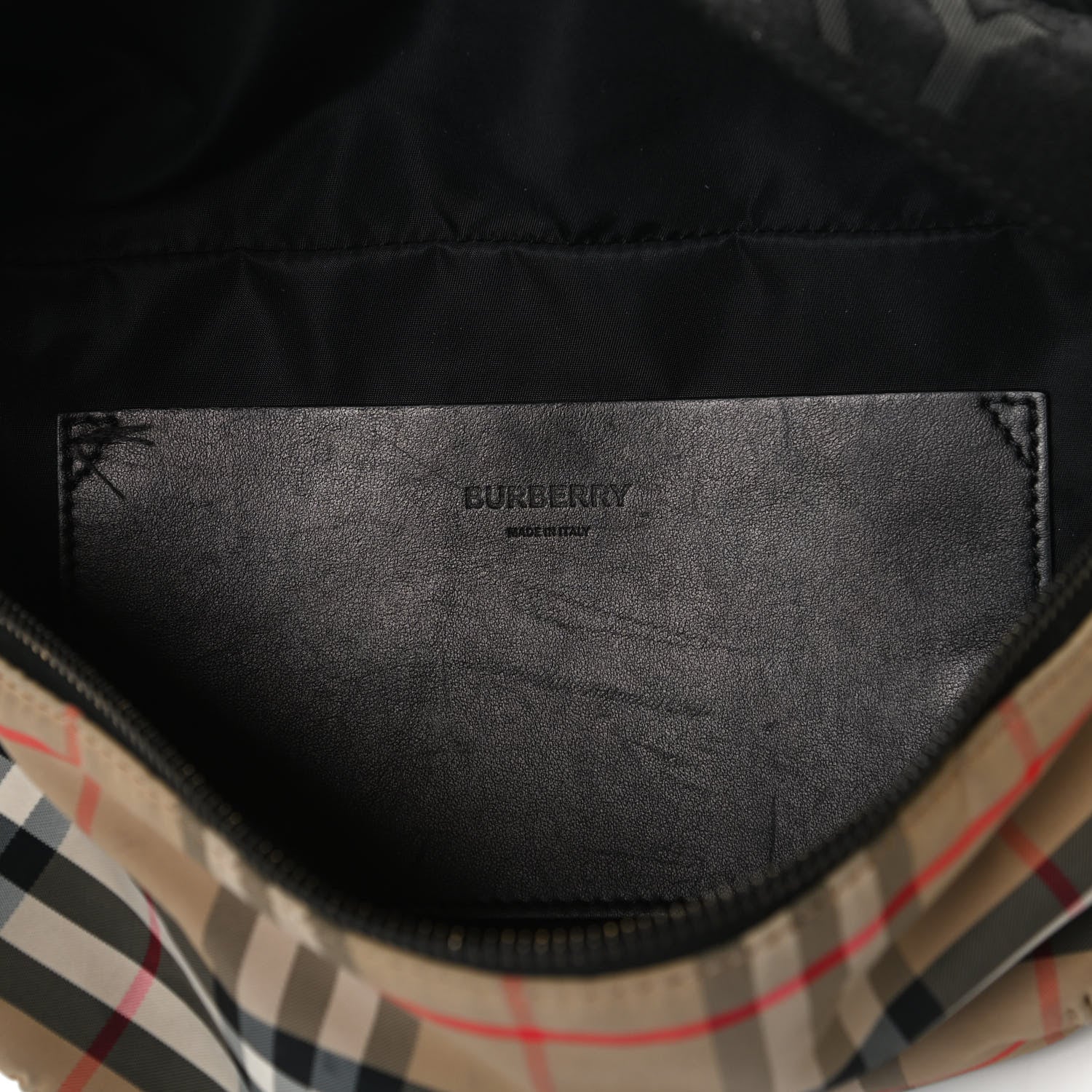 Burberry Nylon Vintage Check Sonny Bum Bag Archive Beige Black 6 of 11