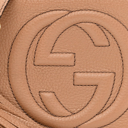Gucci Pebbled Calfskin Small Soho Disco Bag Rose Beige 8 of 10