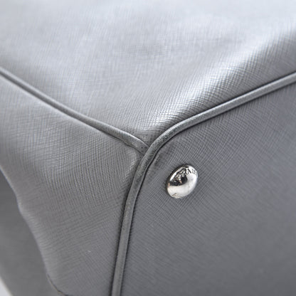 Prada Saffiano Medium Galleria Double Zip Tote Marmo 11 of 19