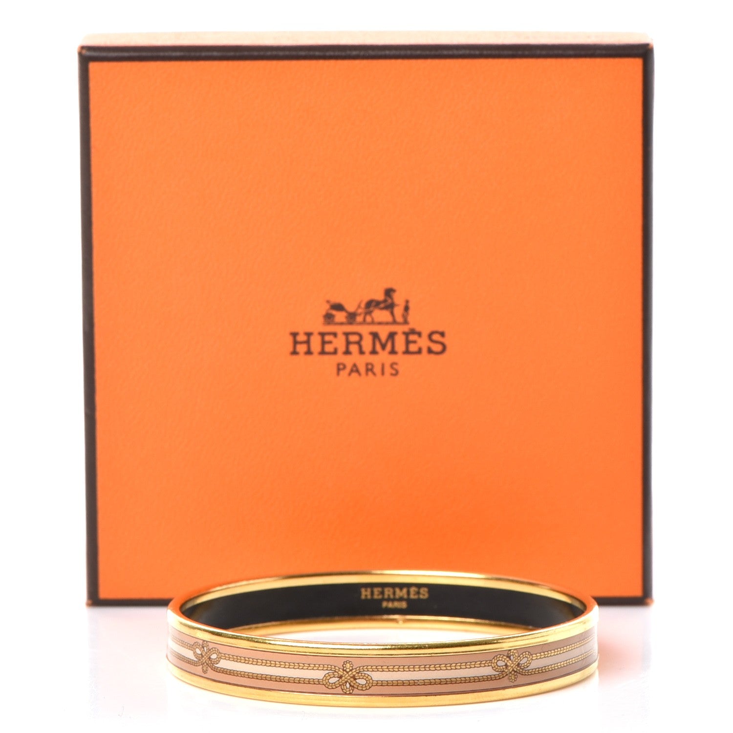 Hermes Enamel Printed Rope Narrow Bracelet 70 7 of 7