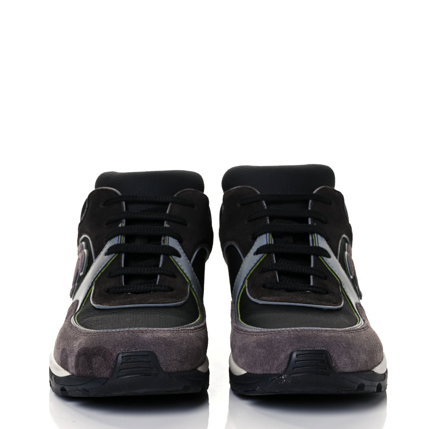 Calfskin Suede CC Sneakers 38 Black