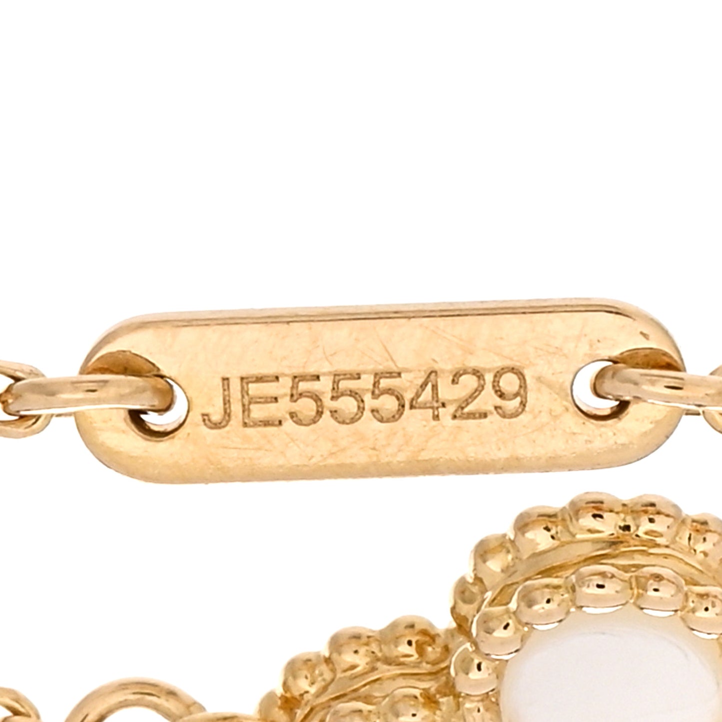 18K Yellow Gold Mother of Pearl Sweet Alhambra Bracelet