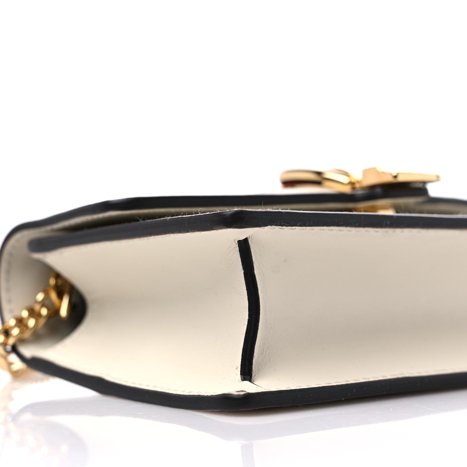 Gucci Calfskin Super Mini Sylvie Chain Shoulder Bag White 8 of 10