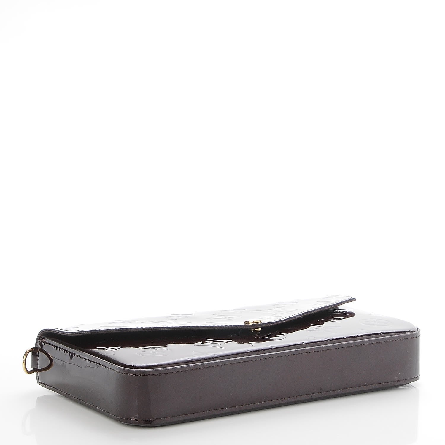 Louis Vuitton Vernis Pochette Felicie Chain Wallet Amarante 4 of 9