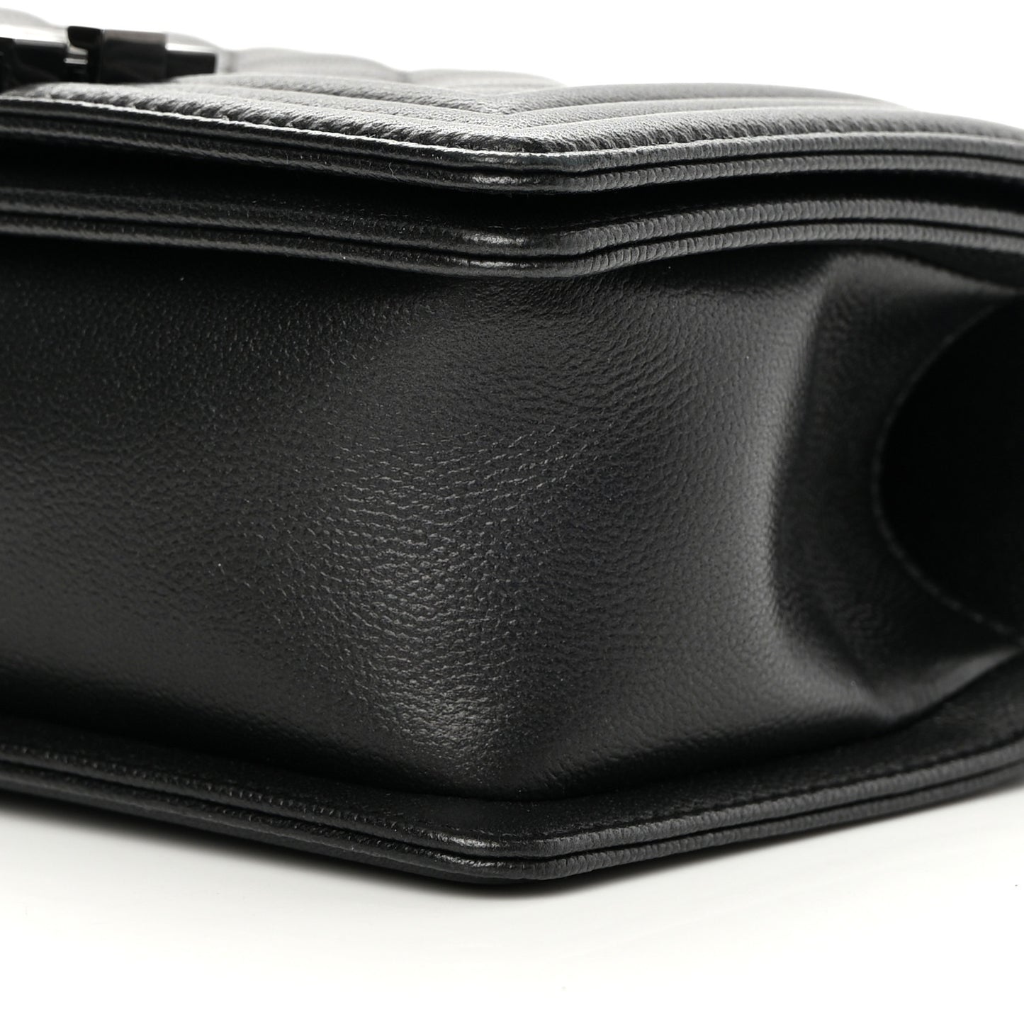 Caviar Quilted Small Boy Flap So Black