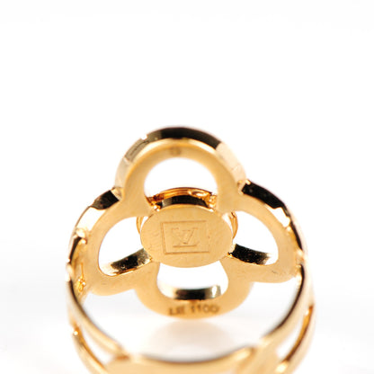 Louis Vuitton Strass Encrusted Flower Power Ring S 4 of 5